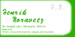 henrik moravetz business card